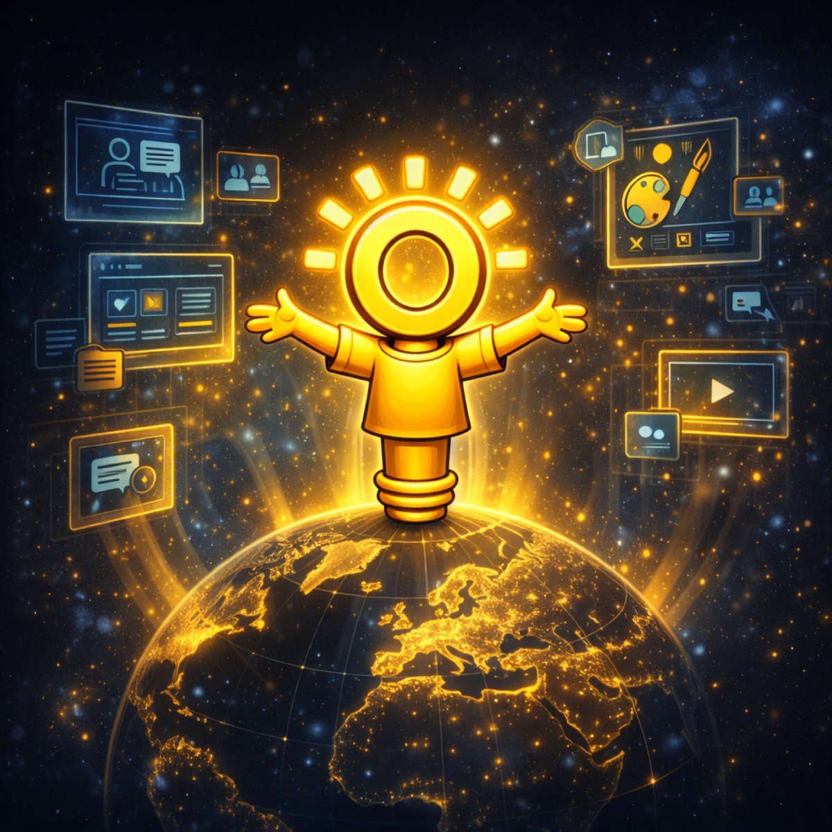 Foster, the Summon Light mascot